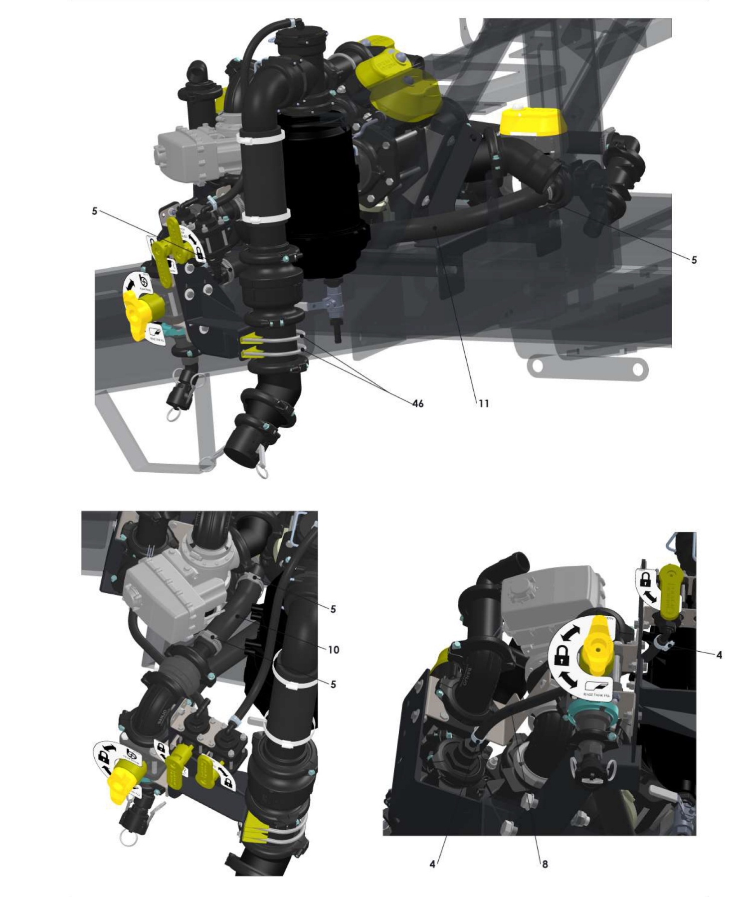 A96315 Manual Valve Assy ePlumbing With Suction Filter 2" QRC